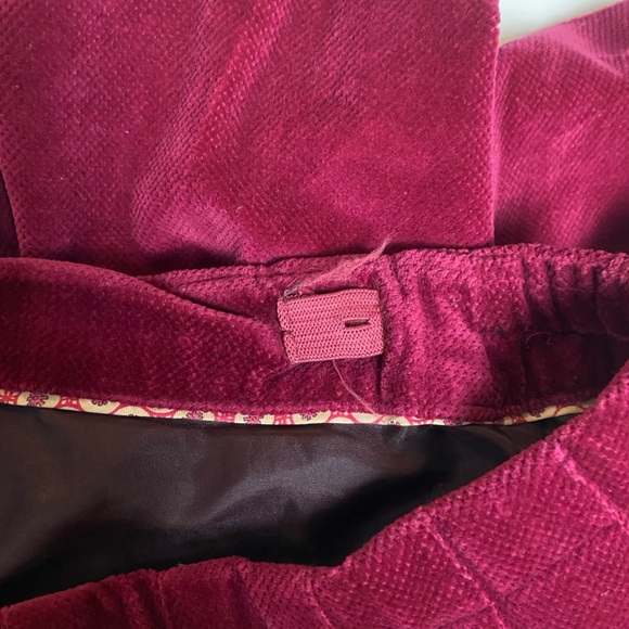 RASPBERRY VELVET SKATER SKIRT - Picture 8 of 8